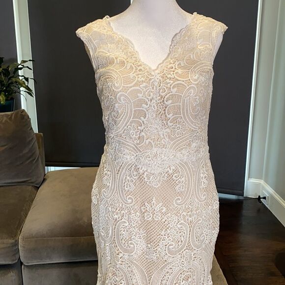 Women’s Bohemian Wedding Dress Size 8 NWT - Picture 4 of 15